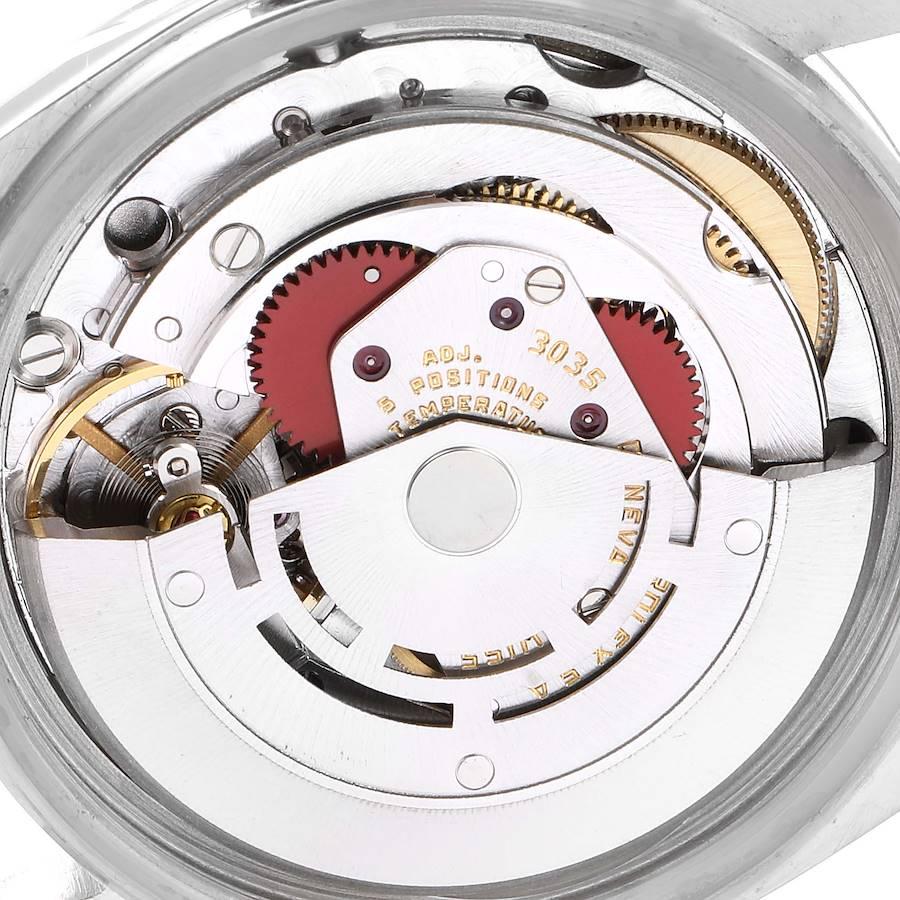 Rolex Datejust Steel White Gold Silver Linen Dial Vintage Watch 16014 4
