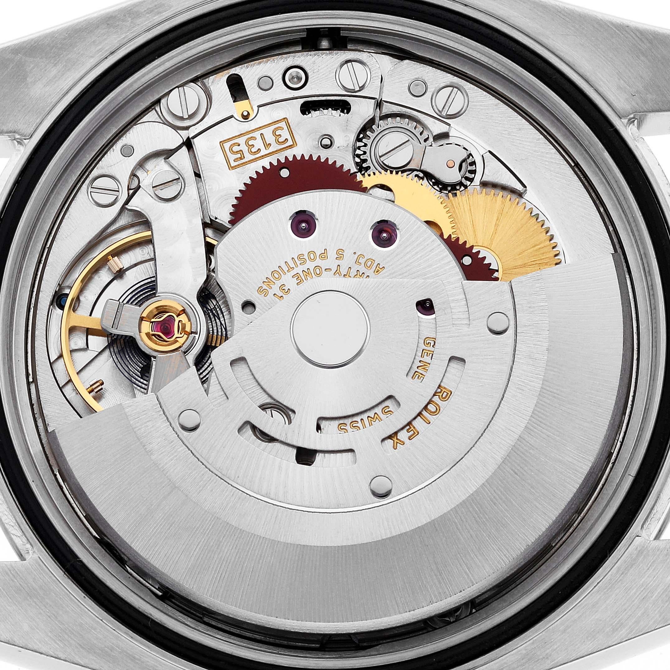 Rolex Montre Datejust en acier, or blanc et cadran romain argenté pour hommes 116234 Excellent état - En vente à Atlanta, GA