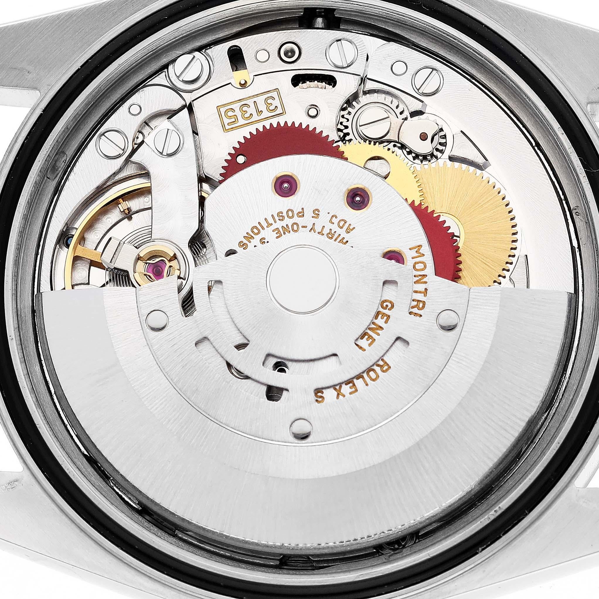 Rolex Datejust Steel White Gold Silver Roman Dial Mens Watch 16234 4
