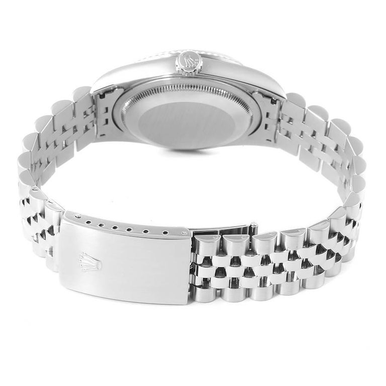 Rolex Datejust Steel White Gold White Dial Jubilee Bracelet Watch 16234 For Sale 6