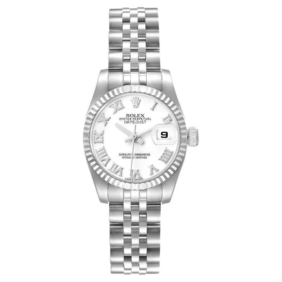 Rolex Datejust Steel White Gold White Dial Ladies Watch 179174