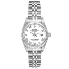 Rolex Datejust Steel White Gold White Dial Ladies Watch 69174