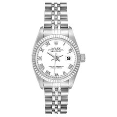 Rolex Datejust Steel White Gold White Dial Ladies Watch 69174