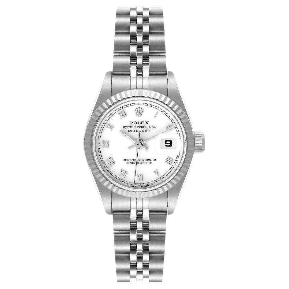Rolex Datejust Steel White Gold White Dial Ladies Watch 69174