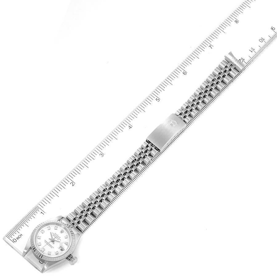 Rolex Datejust Steel White Gold White Diamond Dial Ladies Watch 79174 6