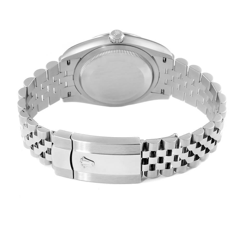 Rolex Datejust Steel White Gold White Roman Dial Mens Watch 126234 Unworn For Sale 2