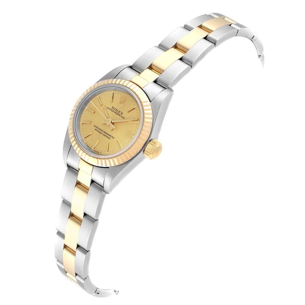 Women's Rolex Datejust Steel Yellow Gold Ladies Watch 69173