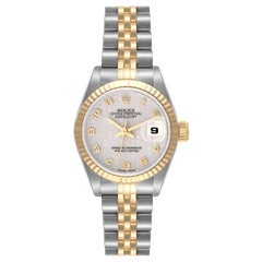 Rolex Datejust Steel Yellow Gold Anniversary Dial Ladies Watch 69173