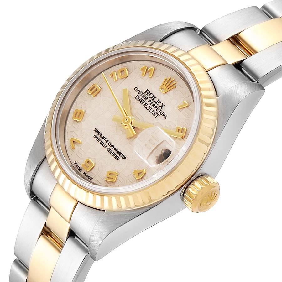 Rolex Datejust Steel Yellow Gold Anniversary Dial Ladies Watch 79173 Box For Sale 1