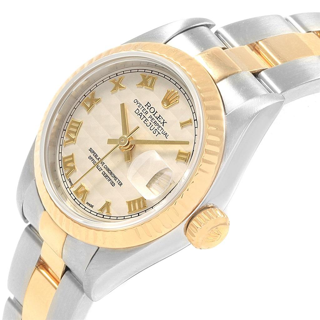 Rolex Datejust Steel Yellow Gold Anniversary Dial Ladies Watch 79173 For Sale 1