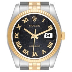 Rolex Datejust Stahl-Gelbgold-Herrenuhr 116233 mit Jahrestag-Zifferblatt