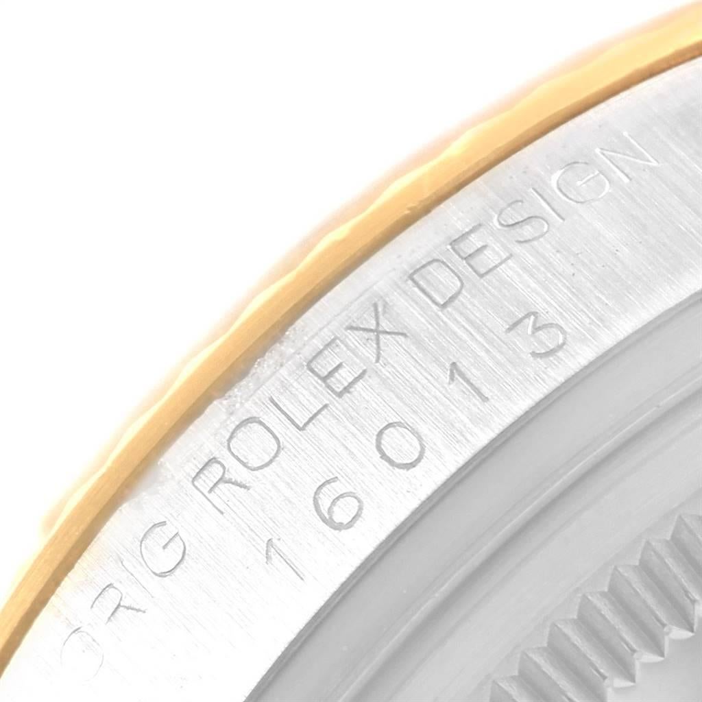 Rolex Datejust Steel Yellow Gold Anniversary Dial Vintage Men's Watch 16013 3