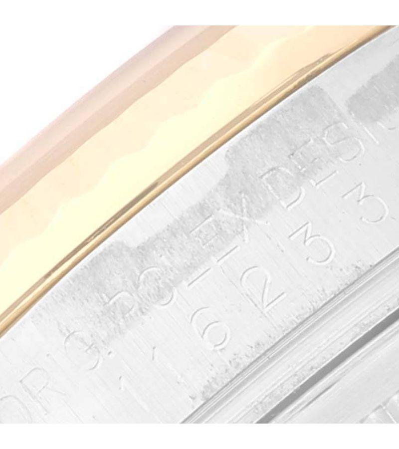 Rolex Datejust Steel Yellow Gold Anniversary Diamond Dial Mens Watch 116233 3