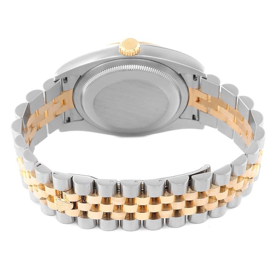 Rolex Datejust Steel Yellow Gold Anniversary Diamond Dial Mens Watch 116233 5