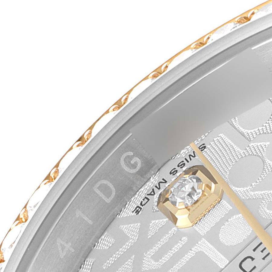 Rolex Datejust Steel Yellow Gold Anniversary Diamond Dial Mens Watch 116243 2