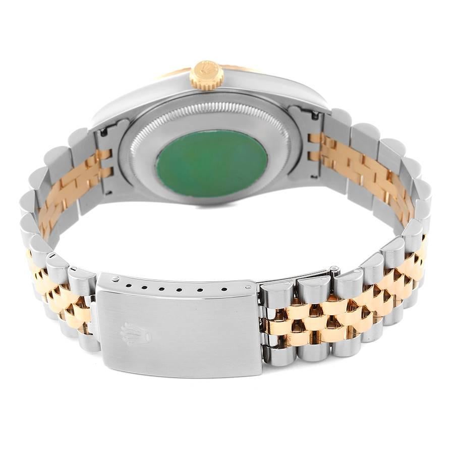 Rolex Datejust Stahl-Gelbgold-Herrenuhr 16233 mit Diamant-Zifferblatt 6