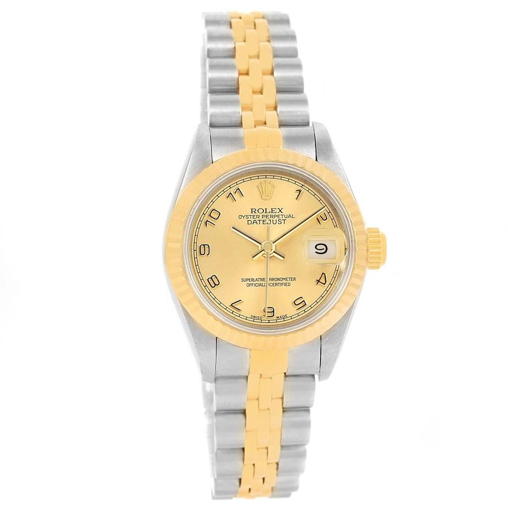 Rolex Datejust Steel Yellow Gold Arabic Dial Ladies Watch 79173 3
