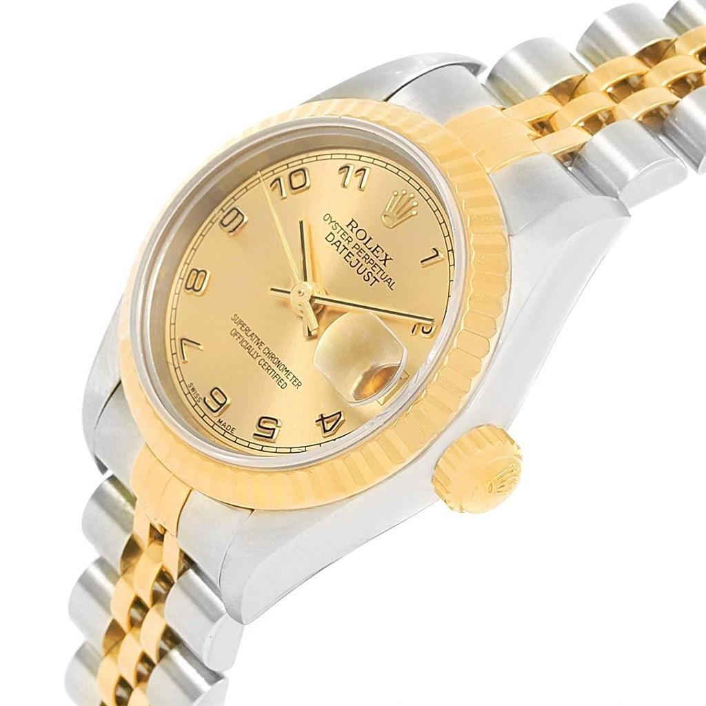 Rolex Datejust Steel Yellow Gold Arabic Dial Ladies Watch 79173 4