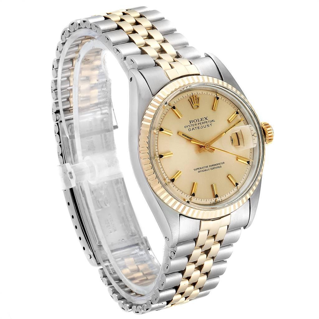 Rolex Datejust Steel Yellow Gold Automatic Vintage Men’s Watch 1601 In Good Condition In Atlanta, GA