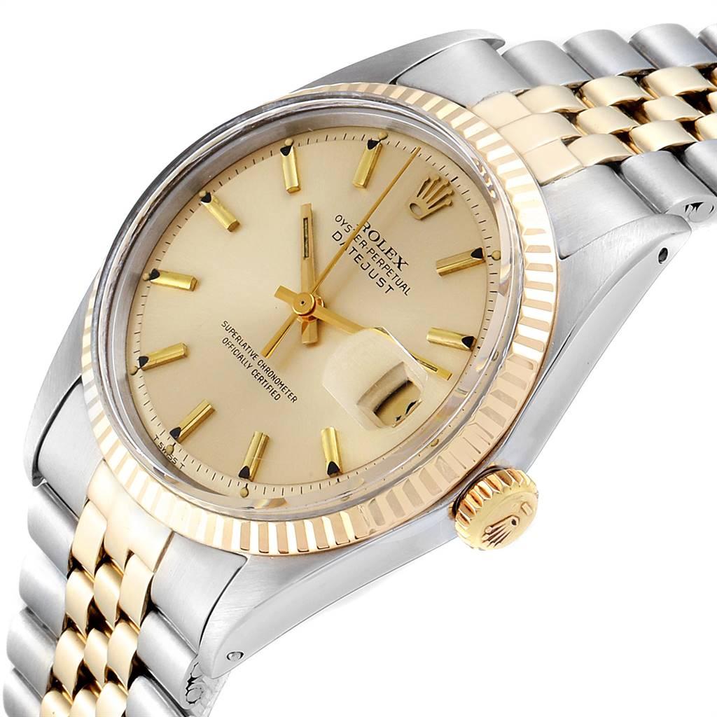 Rolex Datejust Steel Yellow Gold Automatic Vintage Men’s Watch 1601 1