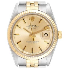 Rolex Datejust Steel Yellow Gold Automatic Vintage Men’s Watch 1601