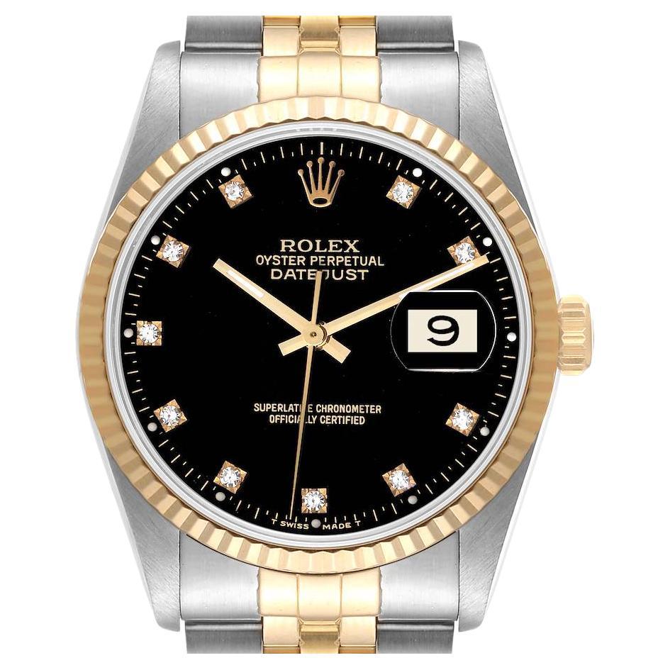 datejust gold black dial
