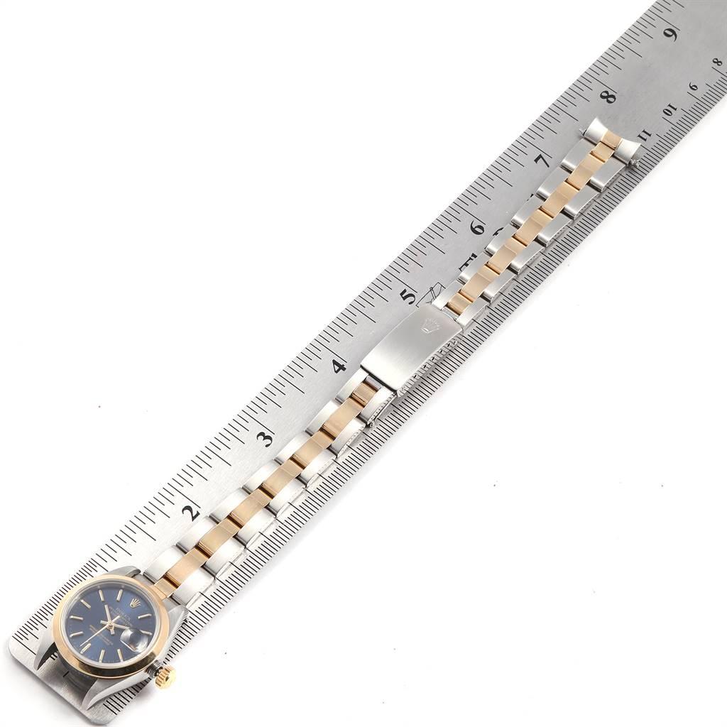 Rolex Datejust Steel Yellow Gold Blue Dial Ladies Watch 69163 4