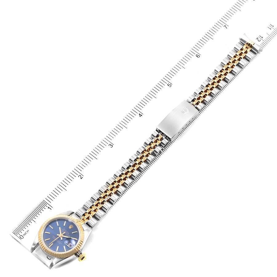 Rolex Datejust Steel Yellow Gold Blue Dial Ladies Watch 79173 6