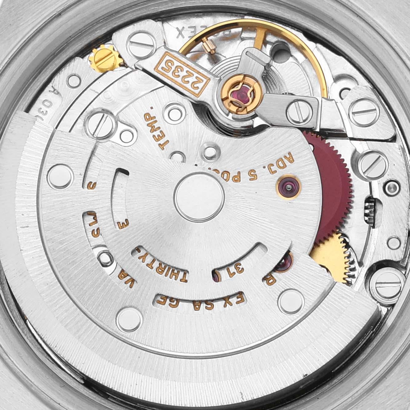 Rolex Datejust Stahl-Damenuhr mit blauem Zifferblatt 79173 5