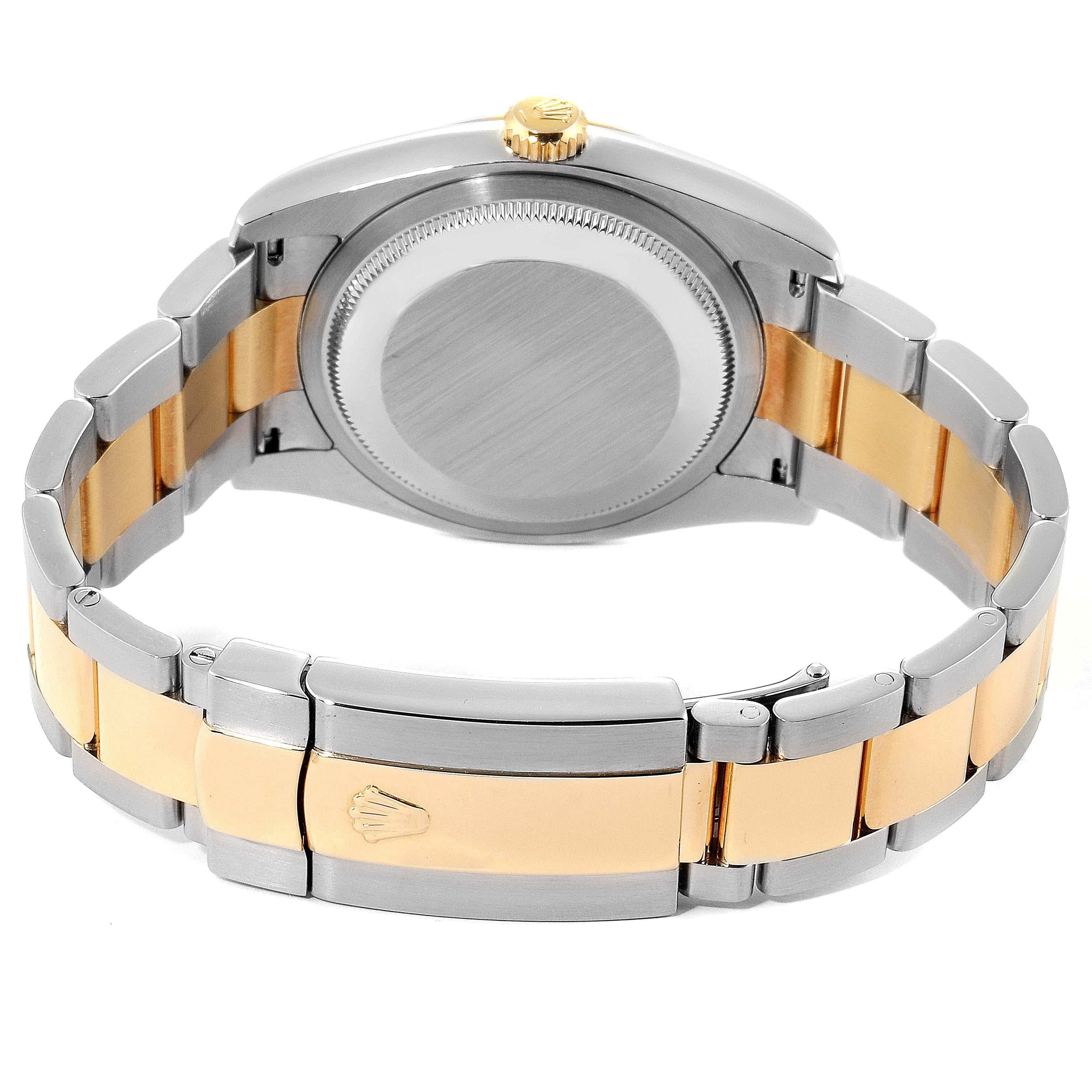Rolex Datejust Steel Yellow Gold Blue Vignette Diamond Dial Watch 116233 For Sale 5