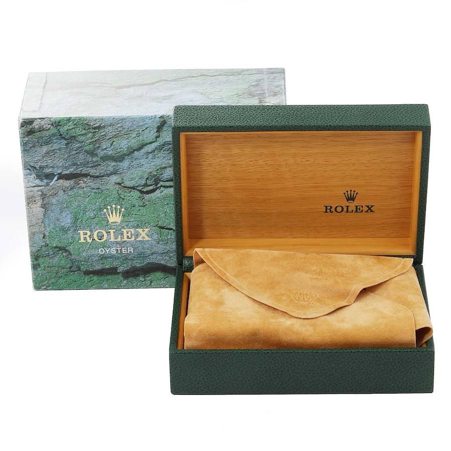 Rolex Datejust Stahl-Gelbgold-Uhr mit blauer Vignette und Diamant-Zifferblatt 16233 im Angebot 7