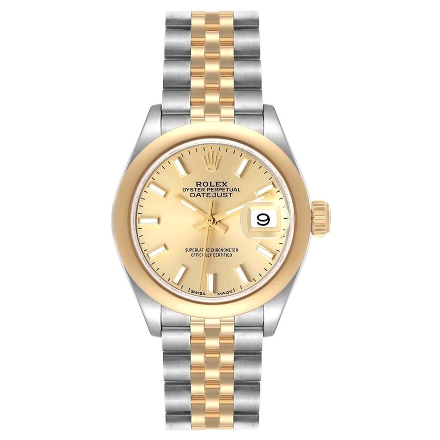 Rolex Datejust Acciaio Oro Giallo Quadrante Champagne Donna 279163