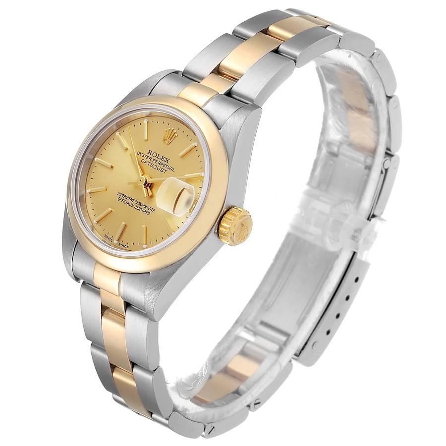 Women's Rolex Datejust Steel Yellow Gold Champagne Dial Ladies Watch 79163