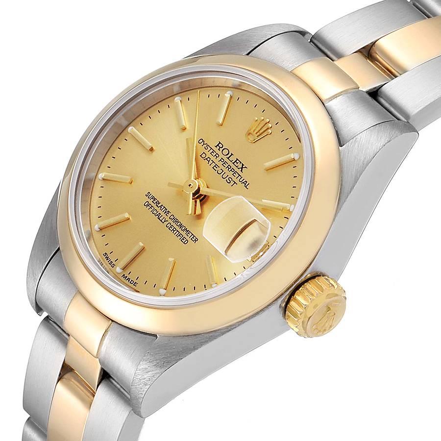 Rolex Datejust Steel Yellow Gold Champagne Dial Ladies Watch 79163 1