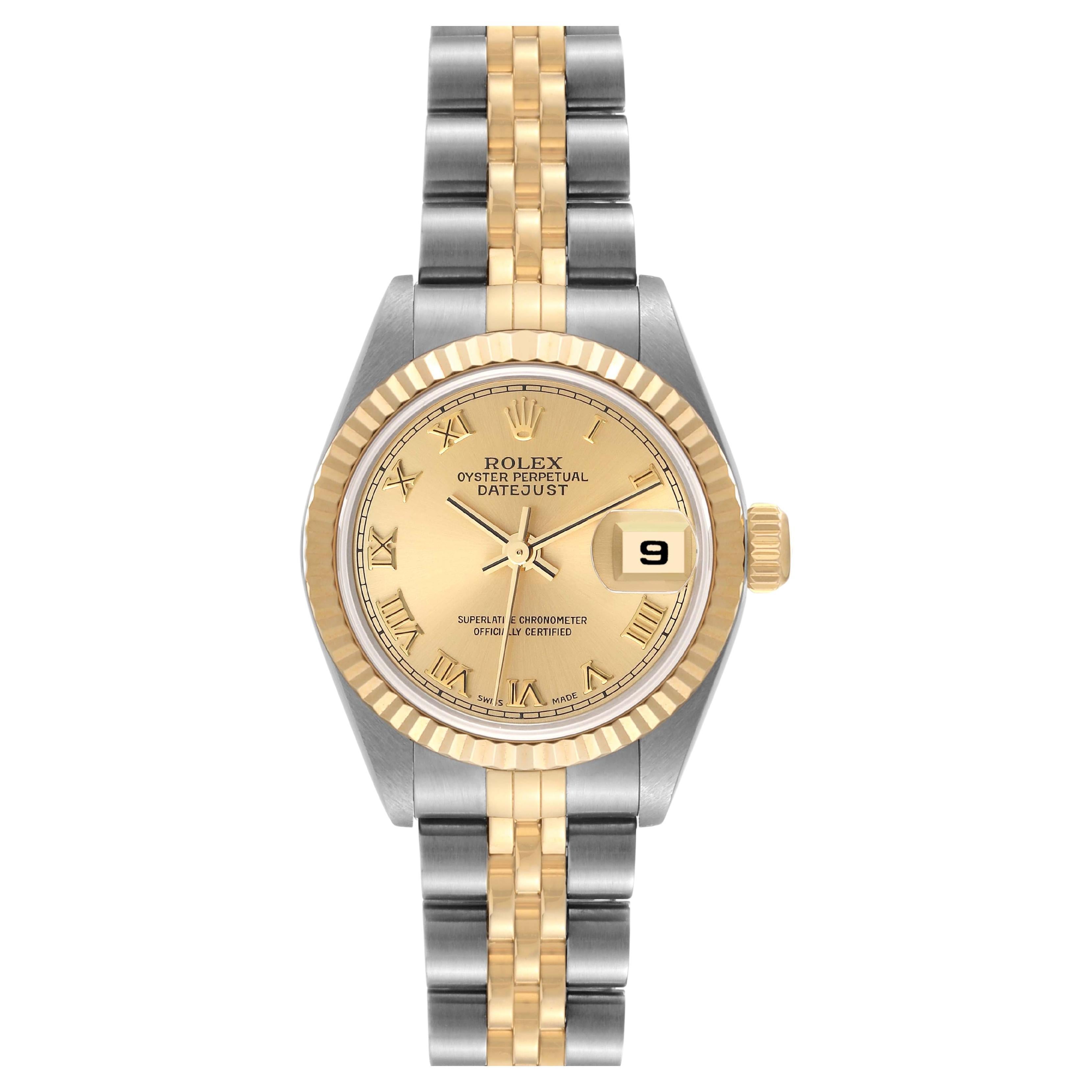 Rolex Datejust 31mm 278273 Stainless Steel and Yellow Gold Champagne  Diamond Watch - Luxury Watches USA