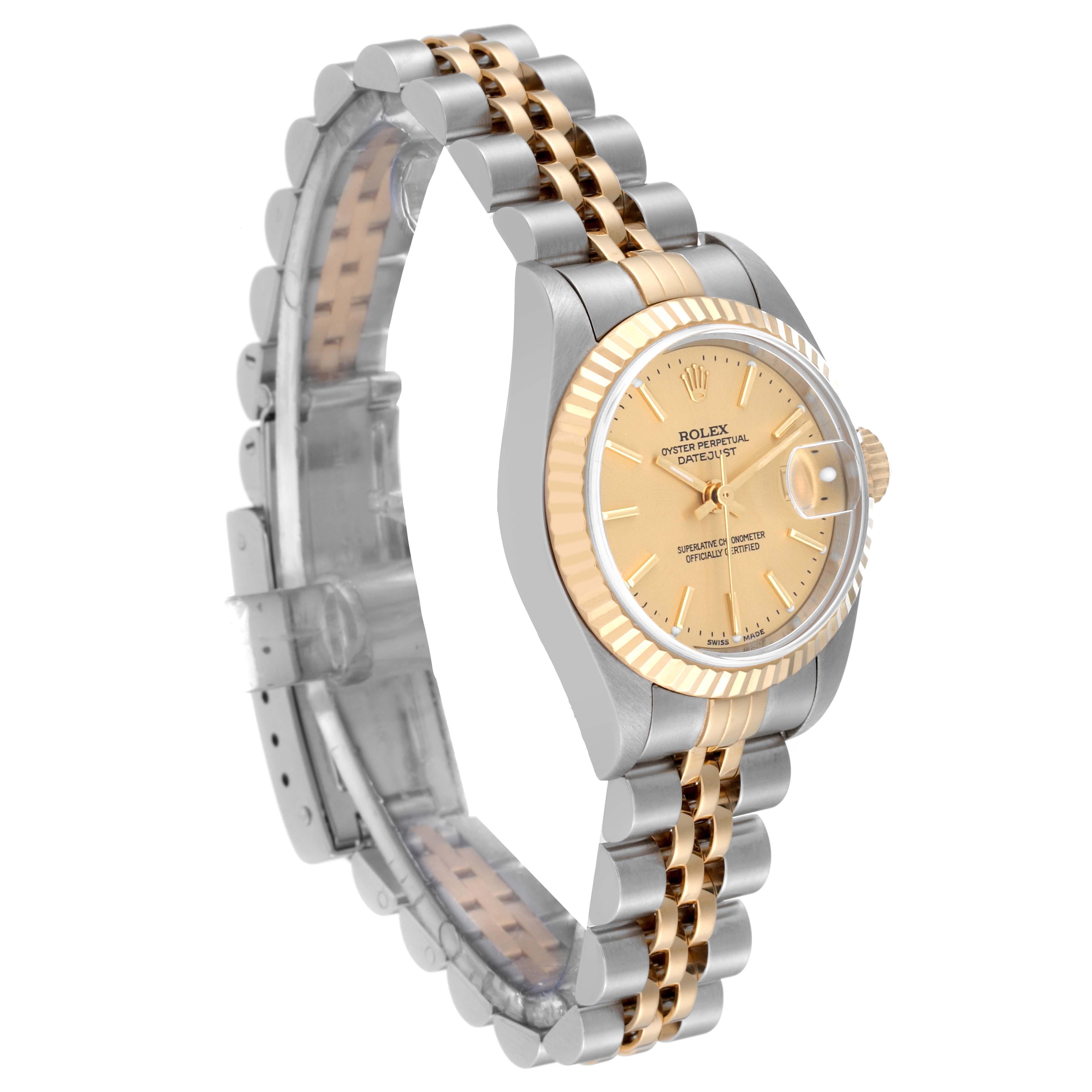 Rolex Datejust Steel Yellow Gold Champagne Dial Ladies Watch 79173 5