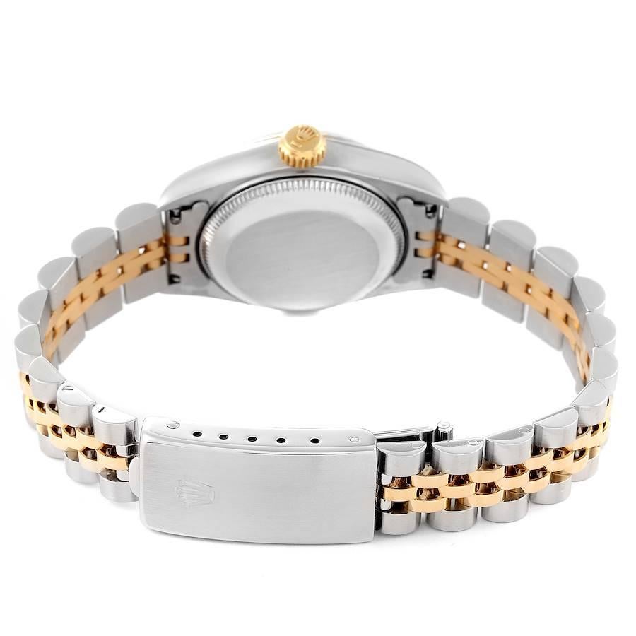 Rolex Datejust Steel Yellow Gold Champagne Diamond Dial Ladies Watch 69173 3