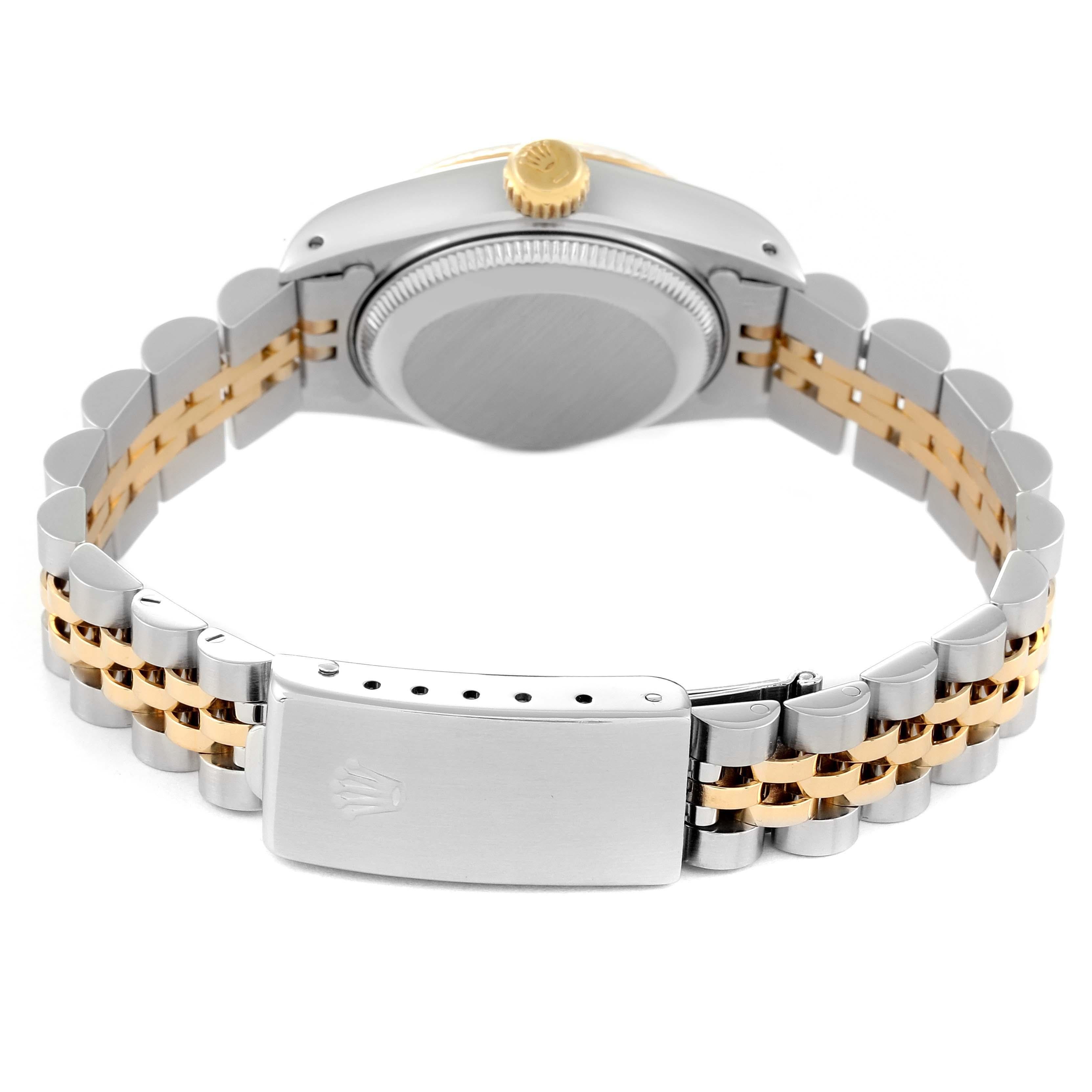 Rolex Datejust Steel Yellow Gold Champagne Diamond Dial Ladies Watch 69173 5