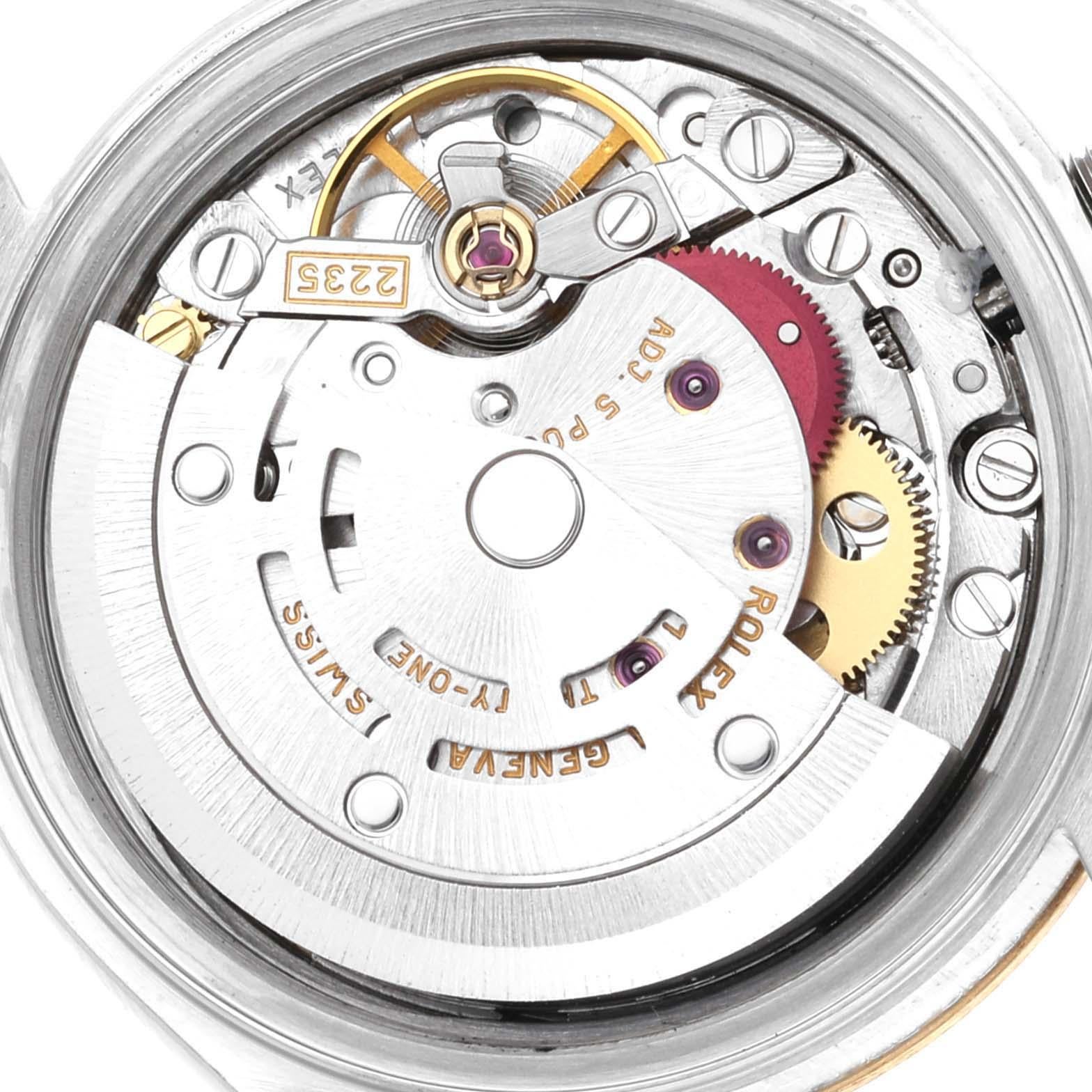 Women's Rolex Datejust Steel Yellow Gold Champagne Diamond Dial Ladies Watch 79173