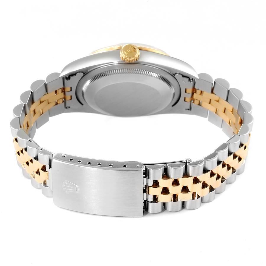 Rolex Datejust Steel Yellow Gold Champagne Diamond Dial Watch 16233 2