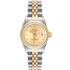 Rolex Datejust Steel Yellow Gold Champagne Roman Dial Ladies Watch 69173 Rolex Datejust Steel Yellow Gold Champagne Roman Dial Ladies Watch 69173