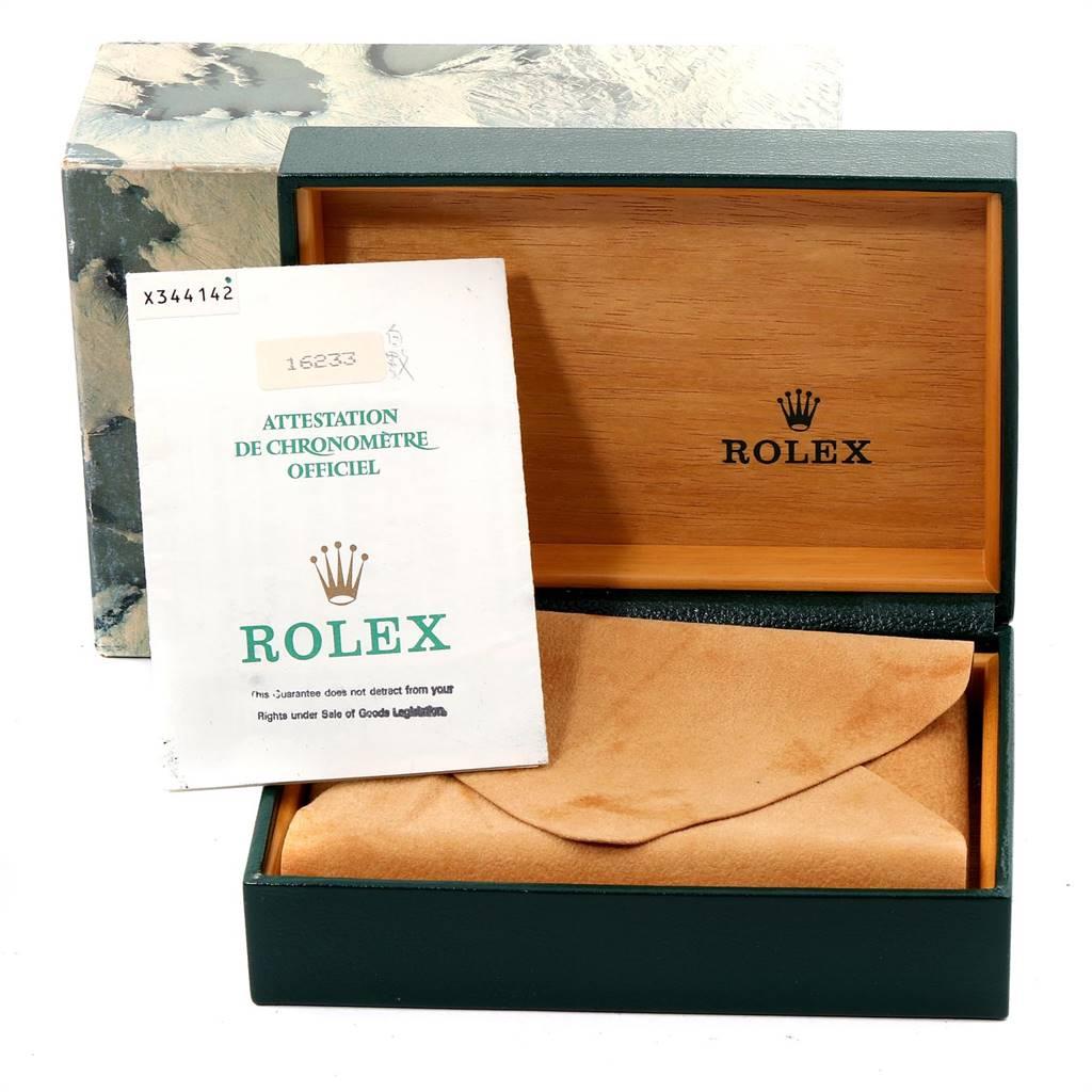 Rolex Datejust Steel Yellow Gold Dial Men's Watch 16233 Box Papers 8