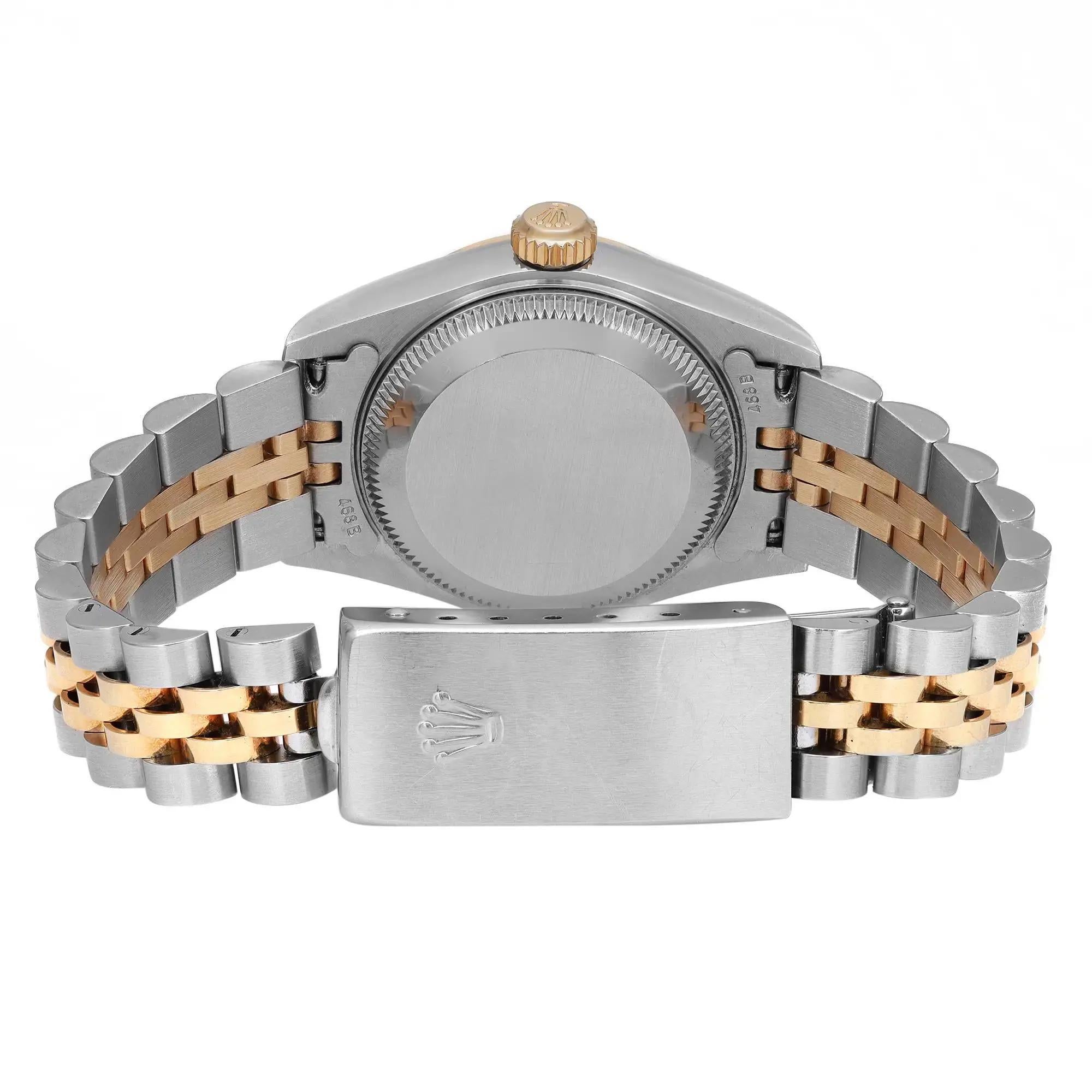 Rolex Datejust Steel Yellow Gold Diamond Champagne Dial Automatic Watch 79173 For Sale 1