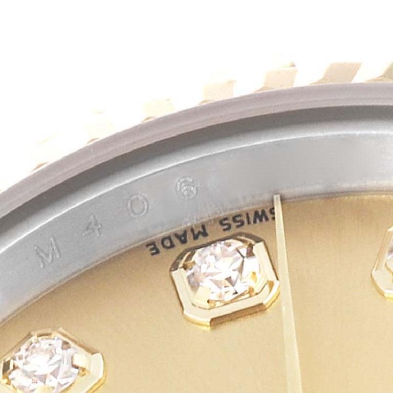 Rolex Datejust Steel Yellow Gold Diamond Dial Ladies Watch 179173 2