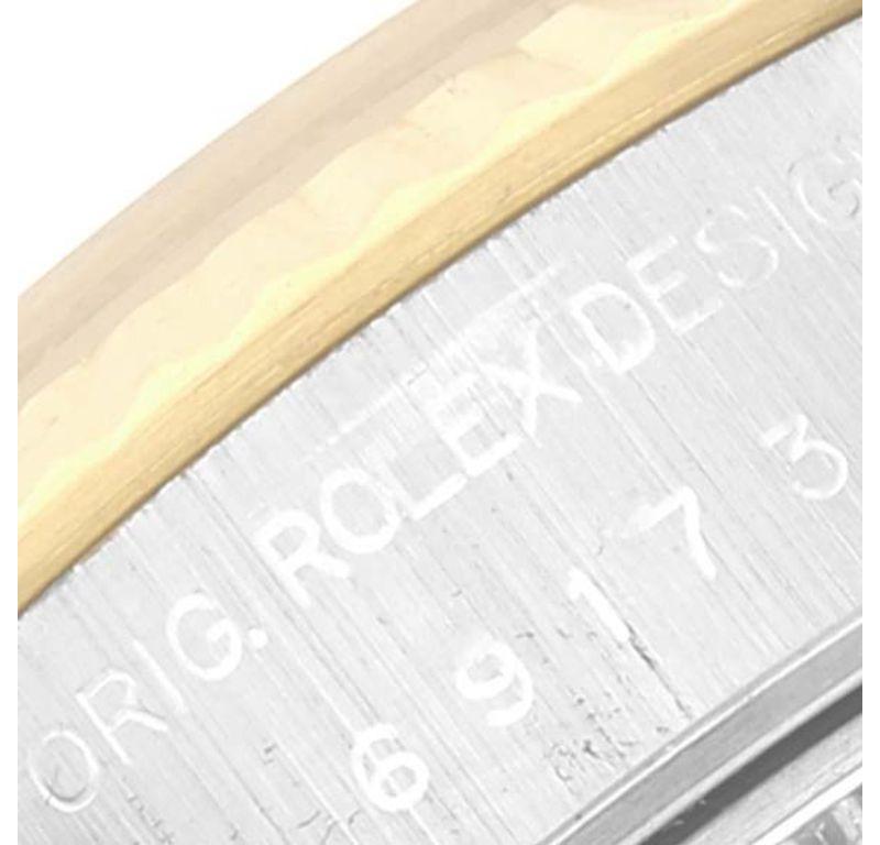 Rolex Datejust Steel Yellow Gold Diamond Dial Ladies Watch 69173 2