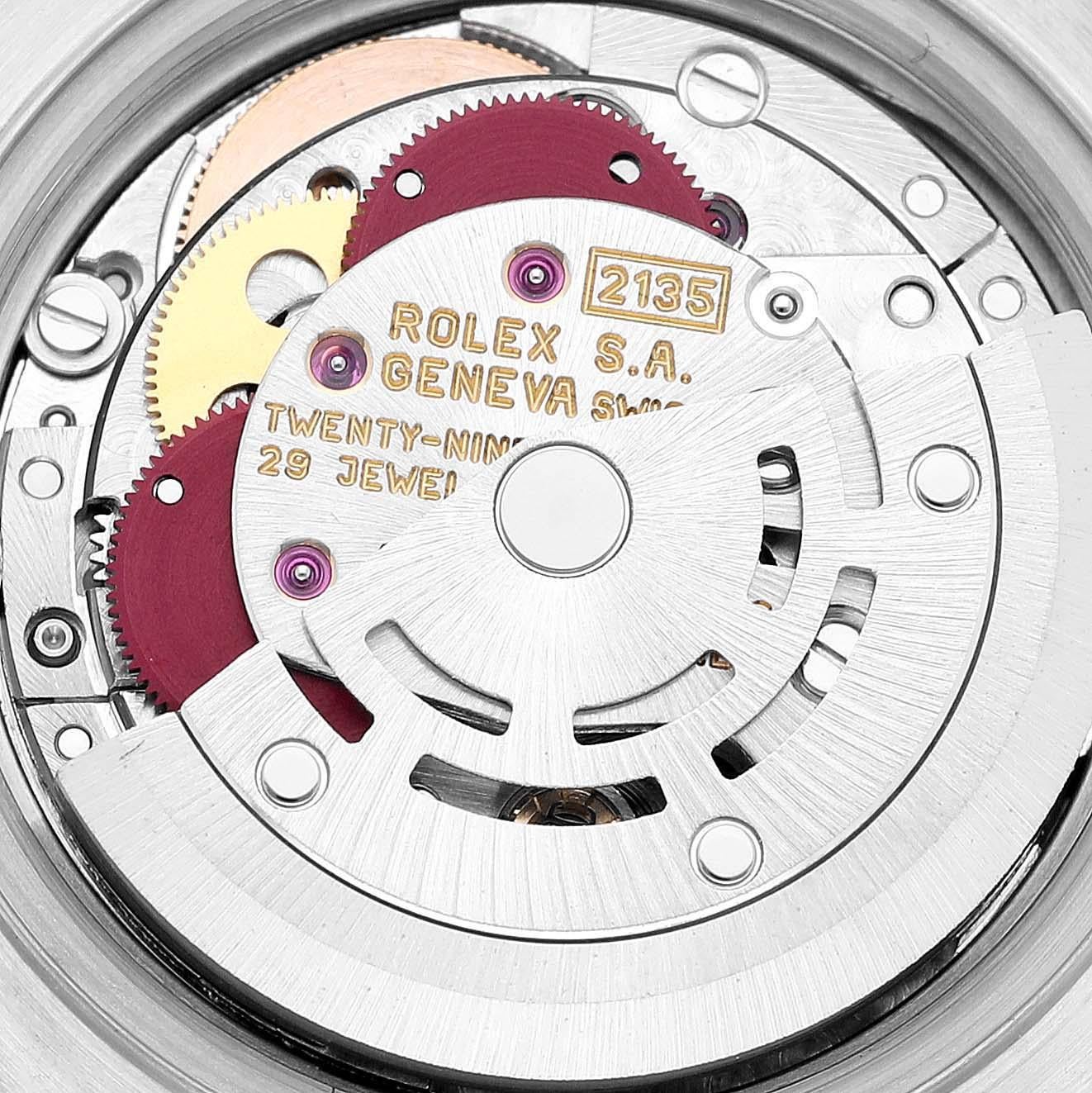 Rolex Datejust Damenuhr 69173 aus Stahl mit Gelbgold und Diamant-Zifferblatt im Angebot 5