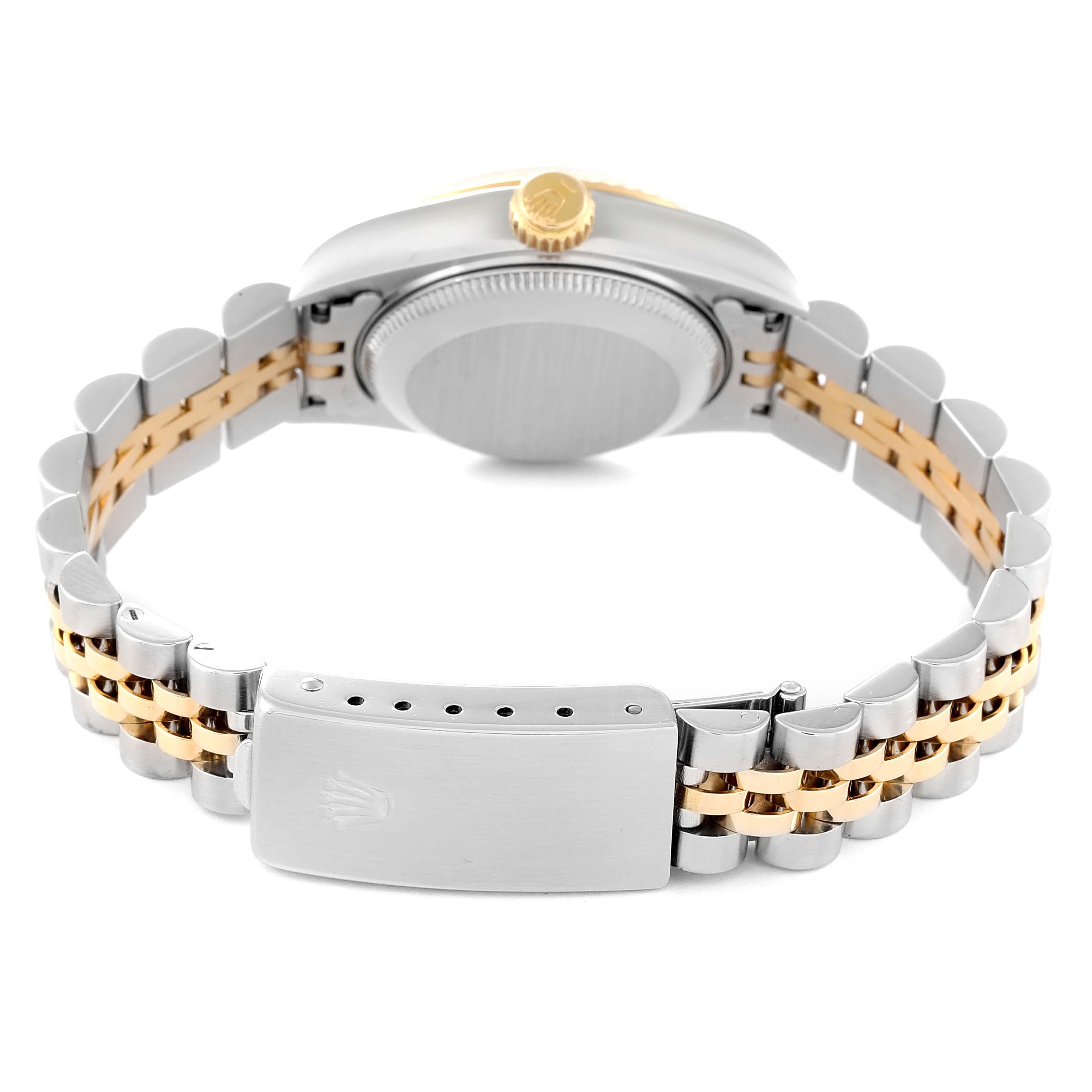 Rolex Datejust Steel Yellow Gold Diamond Dial Ladies Watch 69173 5