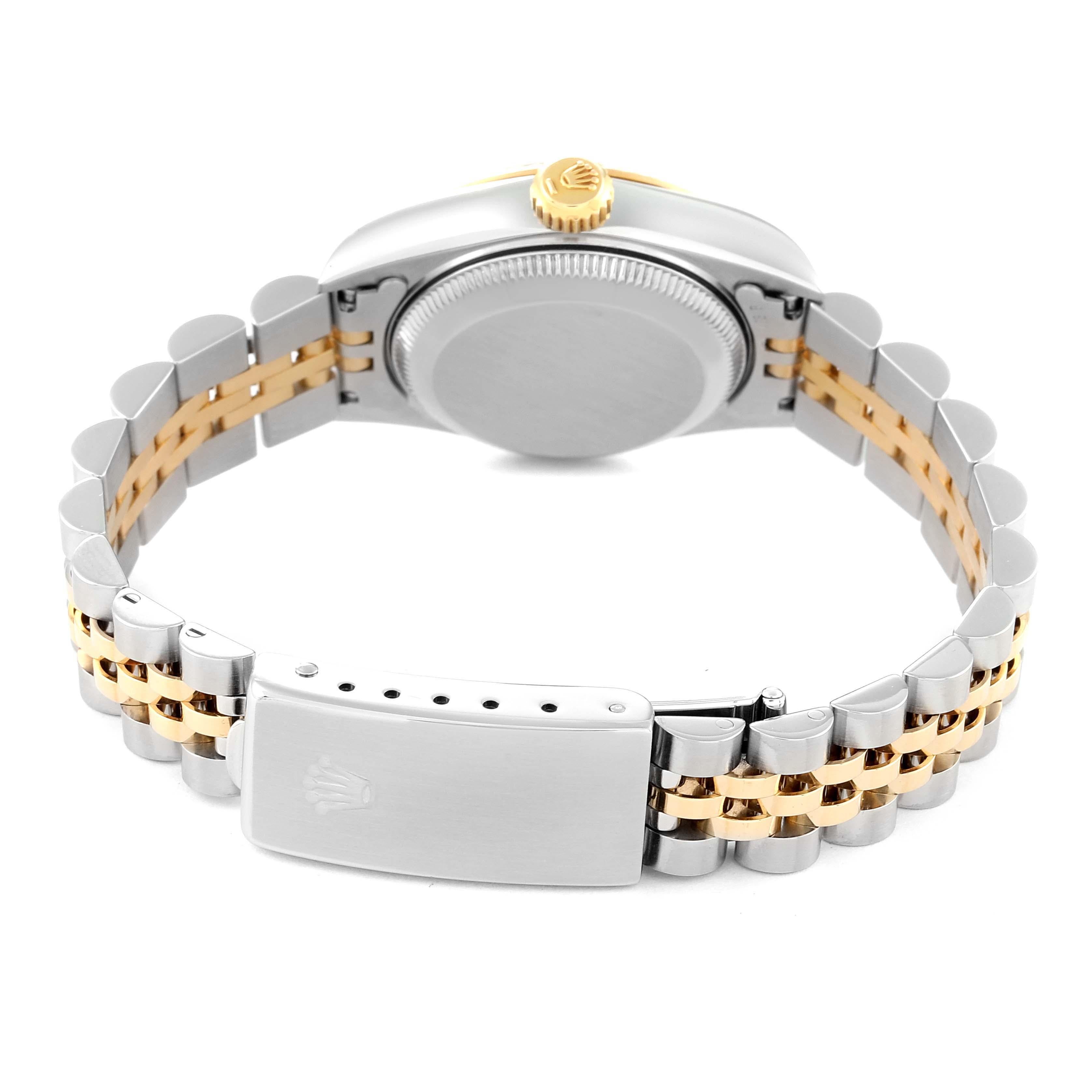 Rolex Datejust Steel Yellow Gold Diamond Dial Ladies Watch 69173 4