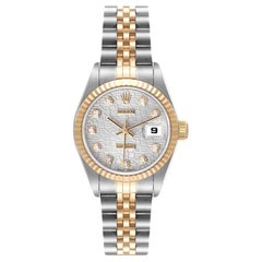 Rolex Datejust Steel Yellow Gold Diamond Dial Ladies Watch 79173 Box Papers Rolex Datejust Steel Yellow Gold Diamond Dial Ladies Watch 79173 Box Papers