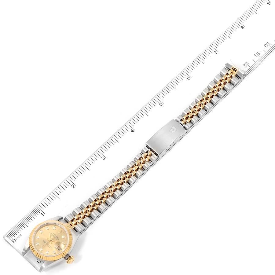 Rolex Datejust Steel Yellow Gold Diamond Dial Ladies Watch 79173 6